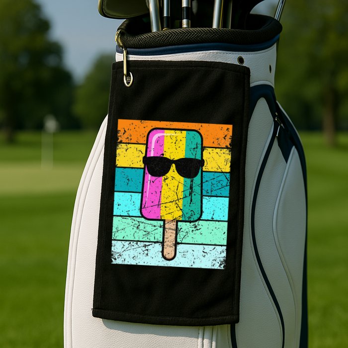 Summer Popsicle Funny Ice Cream Beach Pool Party Golf Towel