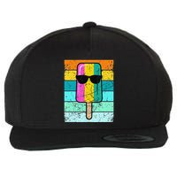 Summer Popsicle Funny Ice Cream Beach Pool Party Wool Snapback Cap