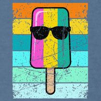 Summer Popsicle Funny Ice Cream Beach Pool Party Garment-Dyed Sweatshirt