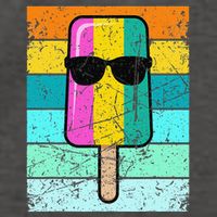 Summer Popsicle Funny Ice Cream Beach Pool Party Vector Backpack