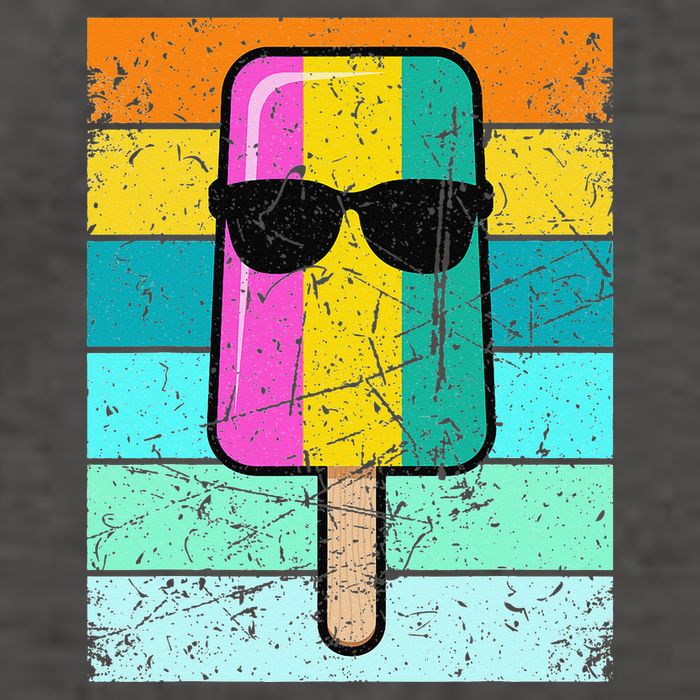 Summer Popsicle Funny Ice Cream Beach Pool Party Vector Backpack