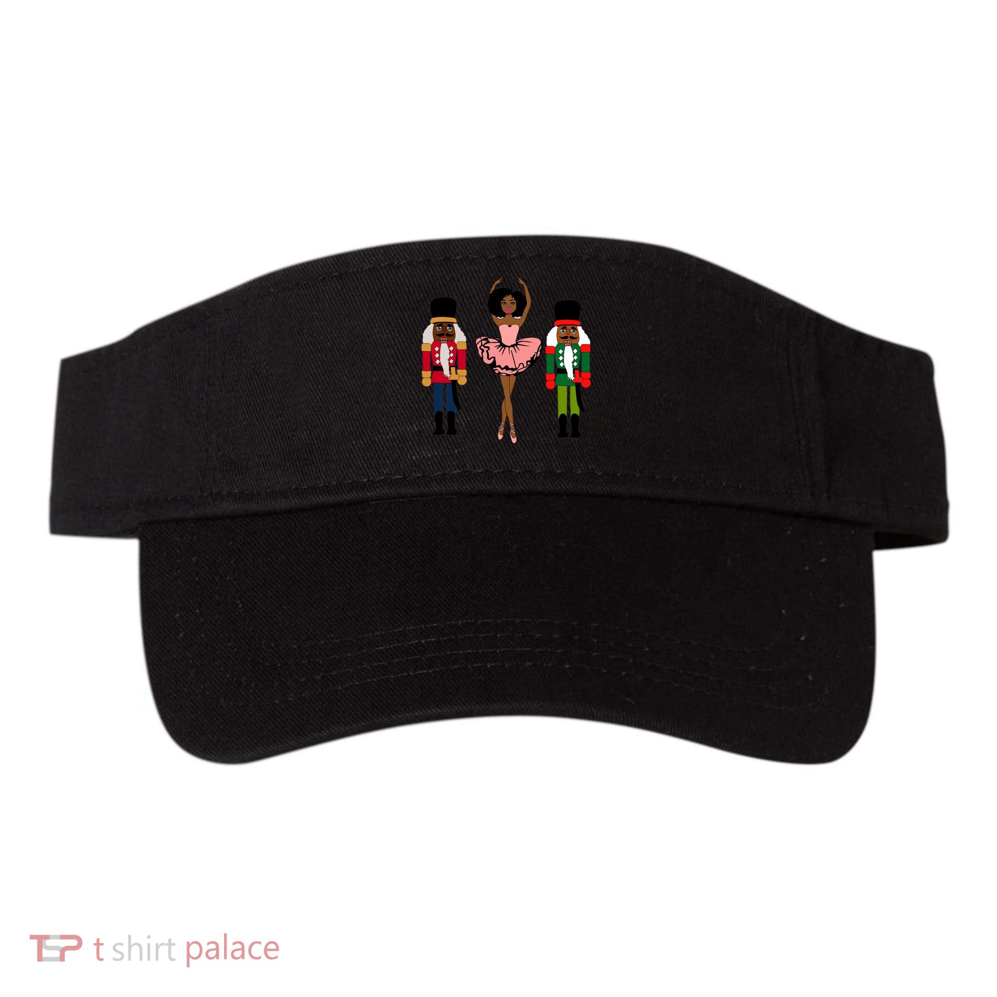 Sugar Plum Fairy Black Nutcracker Christmas African American Valucap Bio-Washed Visor