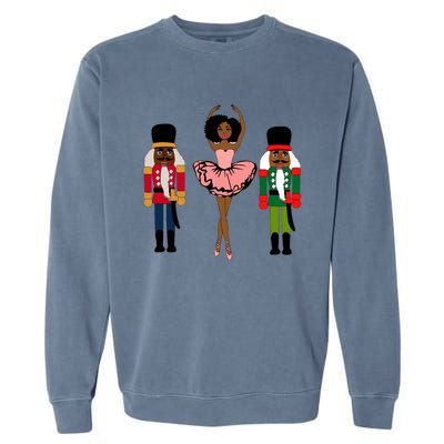 Sugar Plum Fairy Black Nutcracker Christmas African American Garment-Dyed Sweatshirt