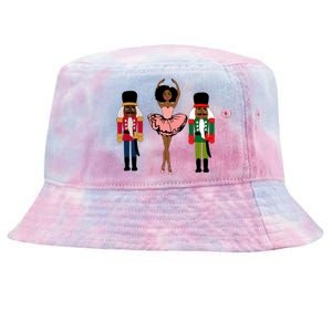 Sugar Plum Fairy Black Nutcracker Christmas African American Tie-Dyed Bucket Hat