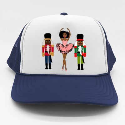 Sugar Plum Fairy Black Nutcracker Christmas African American Trucker Hat