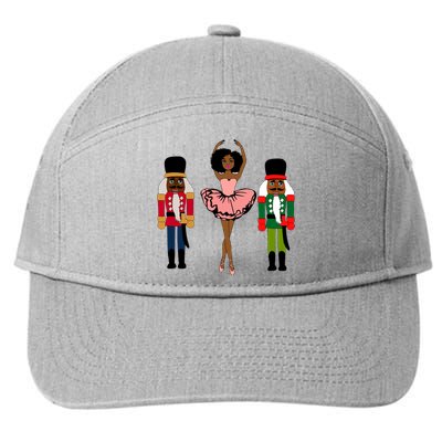 Sugar Plum Fairy Black Nutcracker Christmas African American 7-Panel Snapback Hat