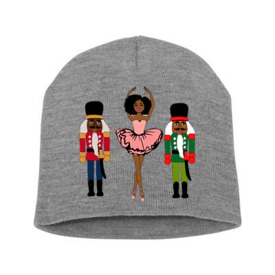 Sugar Plum Fairy Black Nutcracker Christmas African American Short Acrylic Beanie