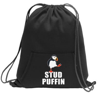 Stud Puffin Funny Seabird Puffins Sweatshirt Cinch Pack Bag