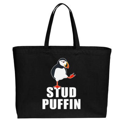 Stud Puffin Funny Seabird Puffins Cotton Canvas Jumbo Tote