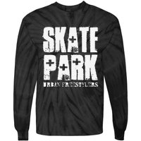 Skate Park Freestyle Skateboard Skater Gifts Tie-Dye Long Sleeve Shirt