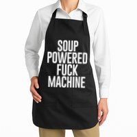 Soup Powered Fck Machine Full-Length Apron With Pockets
