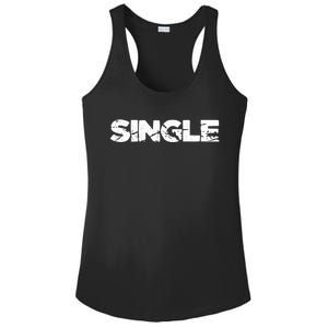 Single Person Funny Relationship Status Dating Gift Clothes Great Gift Ladies PosiCharge Competitor Racerback Tank