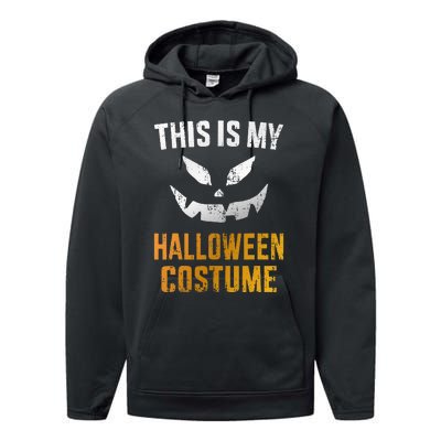 Scary Pumpkin Face Halloween Costume Performance Fleece Hoodie