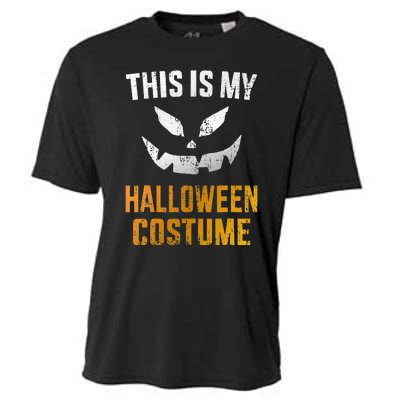 Scary Pumpkin Face Halloween Costume Cooling Performance Crew T-Shirt