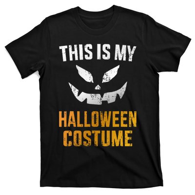 Scary Pumpkin Face Halloween Costume T-Shirt