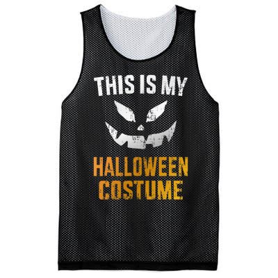 Scary Pumpkin Face Halloween Costume Mesh Reversible Basketball Jersey Tank