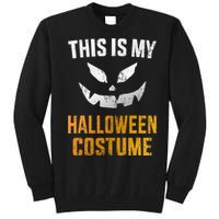 Scary Pumpkin Face Halloween Costume Tall Sweatshirt