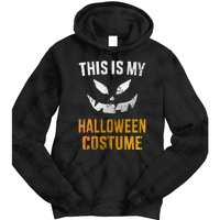 Scary Pumpkin Face Halloween Costume Tie Dye Hoodie