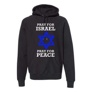 support Pray For Israel Peace Premium Hoodie