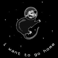 Space Possum Funny Introvert Anxiety Outer Space 16oz Travel Tumbler