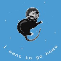 Space Possum Funny Introvert Anxiety Outer Space Tie Dye Hoodie