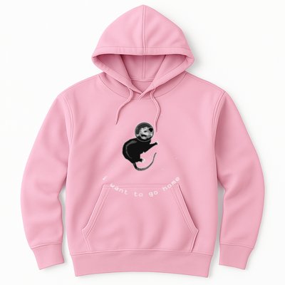 Space Possum Funny Introvert Anxiety Outer Space Hoodie