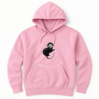 Space Possum Funny Introvert Anxiety Outer Space Hoodie