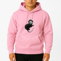 Space Possum Funny Introvert Anxiety Outer Space Hoodie