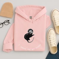 Space Possum Funny Introvert Anxiety Outer Space Hoodie