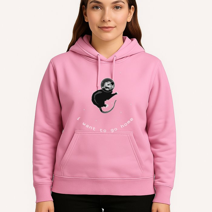 Space Possum Funny Introvert Anxiety Outer Space Hoodie