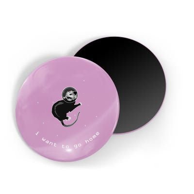 Space Possum Funny Introvert Anxiety Outer Space Magnet