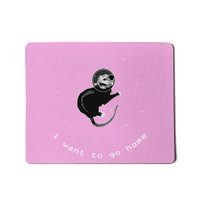Space Possum Funny Introvert Anxiety Outer Space Mousepad