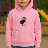 Space Possum Funny Introvert Anxiety Outer Space Kids Hoodie