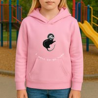 Space Possum Funny Introvert Anxiety Outer Space Kids Hoodie