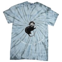 Space Possum Funny Introvert Anxiety Outer Space Tie-Dye T-Shirt