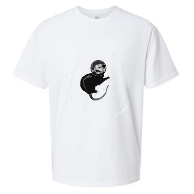 Space Possum Funny Introvert Anxiety Outer Space Sueded Cloud Jersey T-Shirt