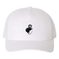 Space Possum Funny Introvert Anxiety Outer Space Yupoong Adult 5-Panel Trucker Hat