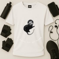 Space Possum Funny Introvert Anxiety Outer Space Performance Shirt