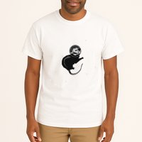 Space Possum Funny Introvert Anxiety Outer Space Tall T-Shirt