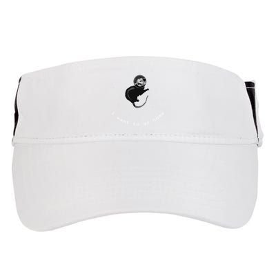 Space Possum Funny Introvert Anxiety Outer Space Adult Drive Performance Visor