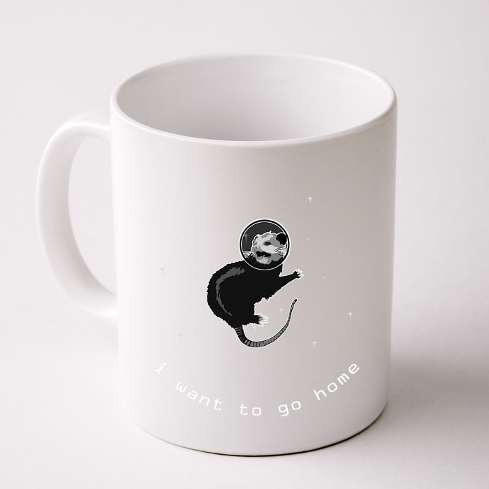 Space Possum Funny Introvert Anxiety Outer Space Mug