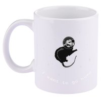 Space Possum Funny Introvert Anxiety Outer Space 11oz C Handle Ceramic Mug