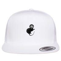 Space Possum Funny Introvert Anxiety Outer Space Flatbill Hat
