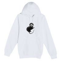 Space Possum Funny Introvert Anxiety Outer Space Premium Pullover Hoodie