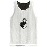 Space Possum Funny Introvert Anxiety Outer Space Mesh Reversible Basketball Jersey Tank
