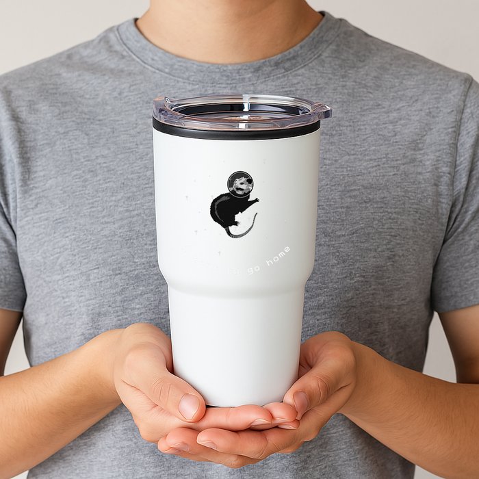 Space Possum Funny Introvert Anxiety Outer Space Tumbler