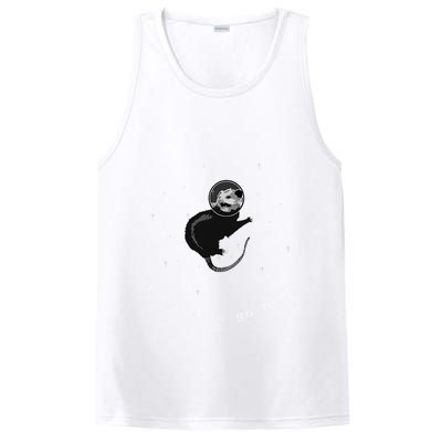 Space Possum Funny Introvert Anxiety Outer Space PosiCharge Competitor Tank