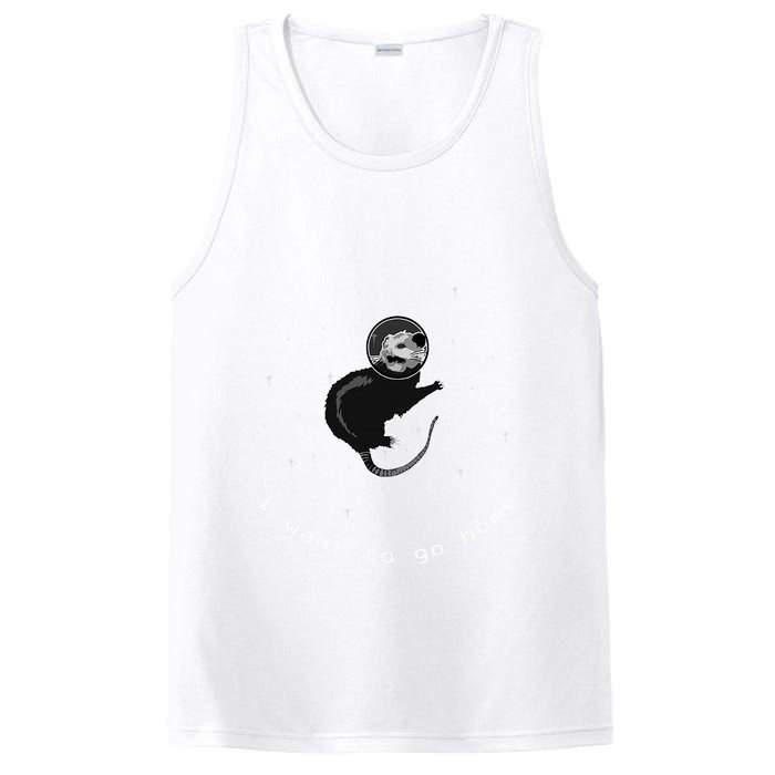 Space Possum Funny Introvert Anxiety Outer Space PosiCharge Competitor Tank