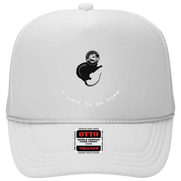 Space Possum Funny Introvert Anxiety Outer Space Trucker Hat