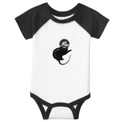 Space Possum Funny Introvert Anxiety Outer Space Infant Baby Jersey Bodysuit